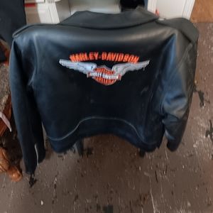 Harley Davidson black leather jacket